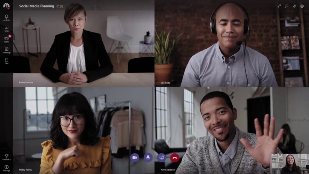 Microsoft Teams seamless collaboration video conferencing