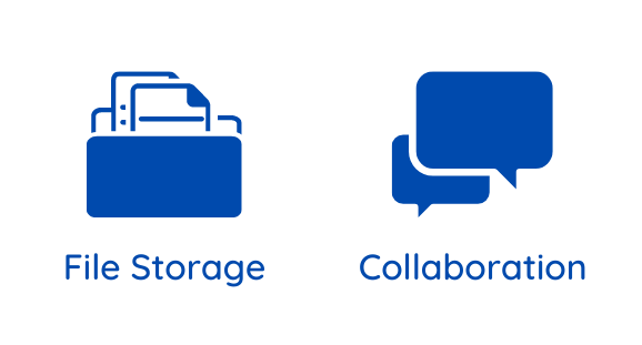 File storage & collaboration icons