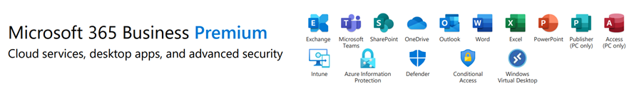Microsoft 365 Business Premium app stack